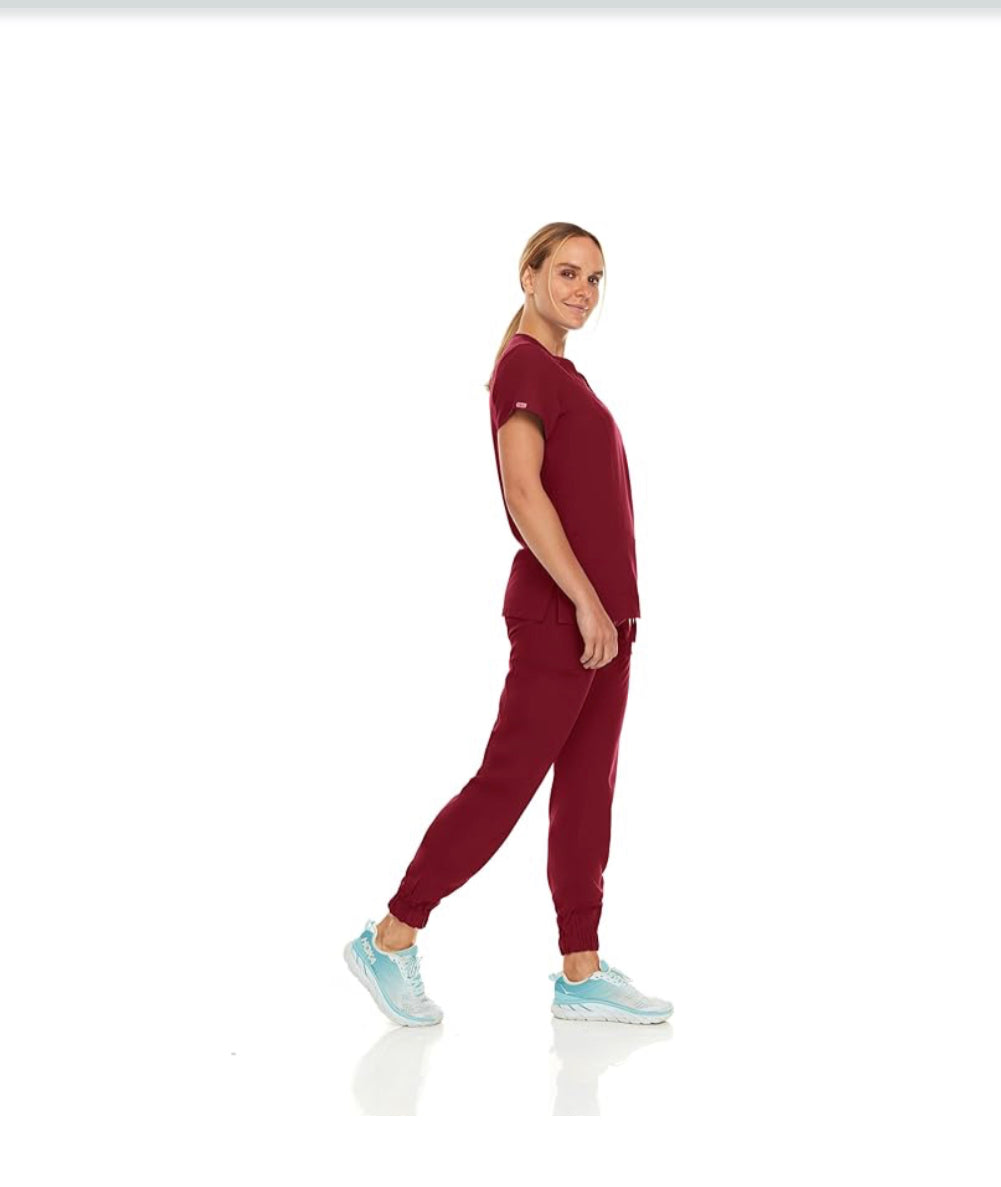 2 Pieces Women Jogger Set Short Sleeves